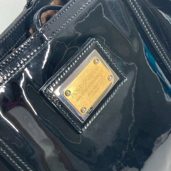 DOLCE & GABBANA Tassel fringe logo Leopard print Shoulder Bag Tote Bag - Picture 6 of 13